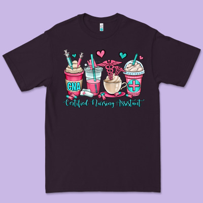 Cna Certified Nursing Assistant Coffee Cups Premium Tee Designed By Oliviacreatesart
