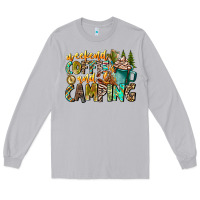 Moon Dust Weekends Coffee And Camping Long Sleeve Tee - CowhideDigitalArt