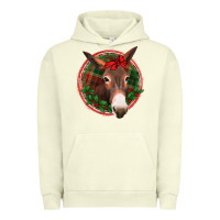 Pigment Pistachio Christmas donkey with bandana Urban Hoodie - Jasminsmagicworld