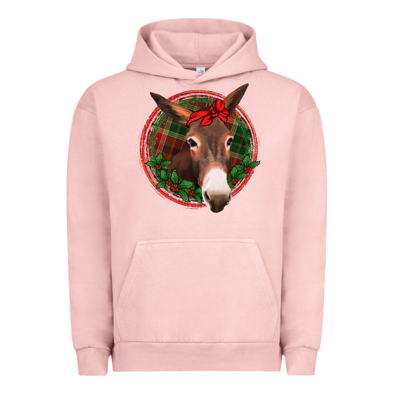 Christmas Donkey With Bandana Urban Hoodie by Jasminsmagicworld | Teevron