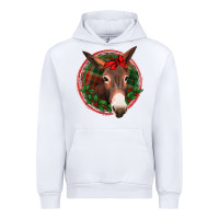 White Christmas donkey with bandana Urban Hoodie - Jasminsmagicworld