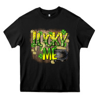 Black lucky me st. patricks day Heavy Core Tee - HowdyJamesFarm