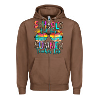 Chestnut school's out for summer teacher life Zipper Hoodie - RanaPortraitStore