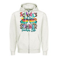 Oatmeal Heather school's out for summer teacher life Zipper Hoodie - RanaPortraitStore