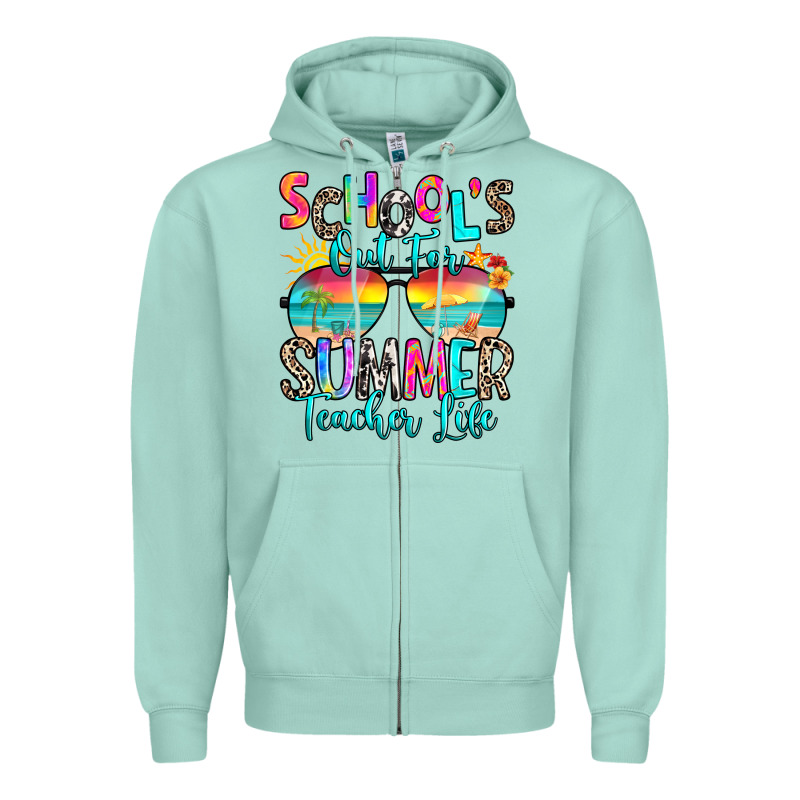 School's Out For Summer Teacher Life Zipper Hoodie by RanaPortraitStore | Teevron
