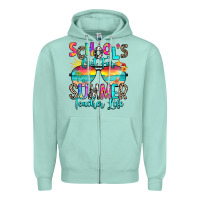 Seafoam school's out for summer teacher life Zipper Hoodie - RanaPortraitStore