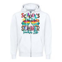White school's out for summer teacher life Zipper Hoodie - RanaPortraitStore
