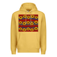 Antique Gold usa and sunflower pattern Premium Hoodie - Artiststas
