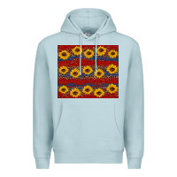 Blue Mist usa and sunflower pattern Premium Hoodie - Artiststas