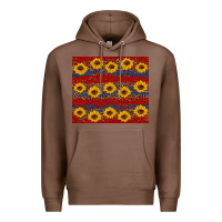 Chestnut usa and sunflower pattern Premium Hoodie - Artiststas