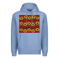 Colony Blue usa and sunflower pattern Premium Hoodie - Artiststas