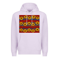 Lilac usa and sunflower pattern Premium Hoodie - Artiststas