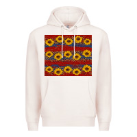 Pale Pink usa and sunflower pattern Premium Hoodie - Artiststas