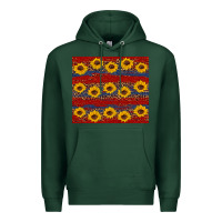 Sports Green usa and sunflower pattern Premium Hoodie - Artiststas