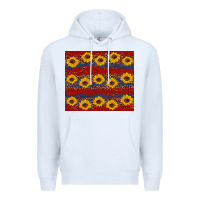 White usa and sunflower pattern Premium Hoodie - Artiststas