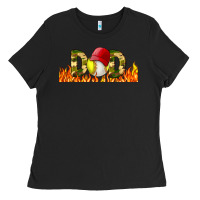 Black Baseball And Softball Dad Libbey Glass Ladies Tee - BundleAndBundleShop