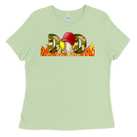 Matcha Baseball And Softball Dad Libbey Glass Ladies Tee - BundleAndBundleShop