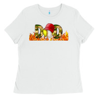 White Baseball And Softball Dad Libbey Glass Ladies Tee - BundleAndBundleShop