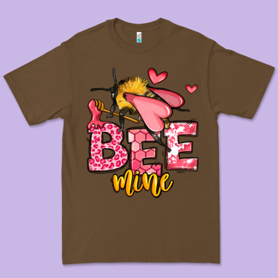 Bee Mine Valentines Day Premium Tee Designed By Oliviacreatesart