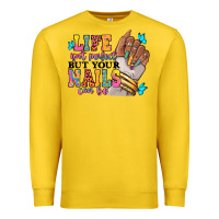 Lemon Life isn't perfect but your nails can be Premium Sweatshirt - RanaPortraitStore