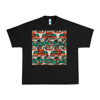 Black native american aztec seamless pattern 3 Urban Heavy Tee - BundleAndBundleShop