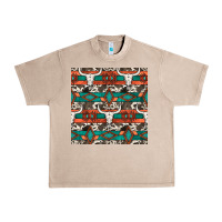 French Oak native american aztec seamless pattern 3 Urban Heavy Tee - BundleAndBundleShop