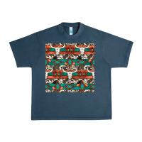Midnight Navy native american aztec seamless pattern 3 Urban Heavy Tee - BundleAndBundleShop