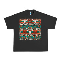 Pigment Black native american aztec seamless pattern 3 Urban Heavy Tee - BundleAndBundleShop