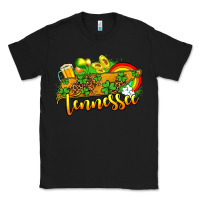 Black St. Patrick's Tennessee map Classic Tee - OliviaCreatesArt