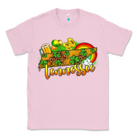 Bubblegum Pink St. Patrick's Tennessee map Classic Tee - OliviaCreatesArt