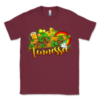 Burgundy St. Patrick's Tennessee map Classic Tee - OliviaCreatesArt