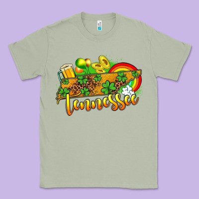 St. Patrick's Tennessee Map Classic Tee Designed By Oliviacreatesart