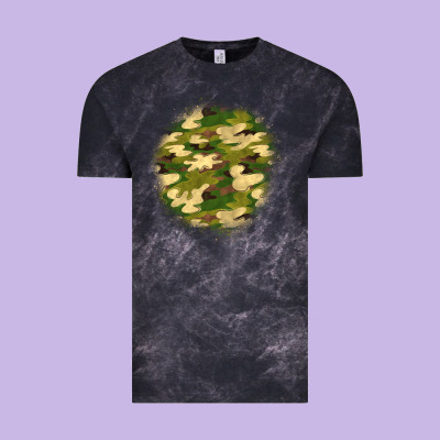 Camouflage Patch 2 Vintage Tee Designed By Bundleandbundleshop
