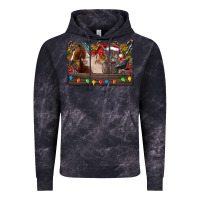 Cloud Black festive farmyard gathering Vintage Hoodie - CowhideDigitalArt
