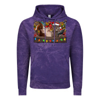 Cloud Purple festive farmyard gathering Vintage Hoodie - CowhideDigitalArt