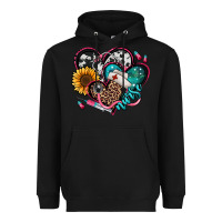 Black nurse hearts Heavyweight Hoodie - Jasminsmagicworld