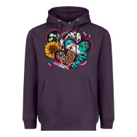 Plum nurse hearts Heavyweight Hoodie - Jasminsmagicworld