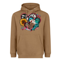 Toasted Coconut nurse hearts Heavyweight Hoodie - Jasminsmagicworld