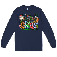 Navy grangaran claus Long Sleeve Tee - CowhideDigitalArt
