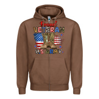 Chestnut proud veteran u.s army Zipper Hoodie - RanaPortraitStore