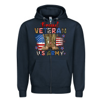 Navy proud veteran u.s army Zipper Hoodie - RanaPortraitStore