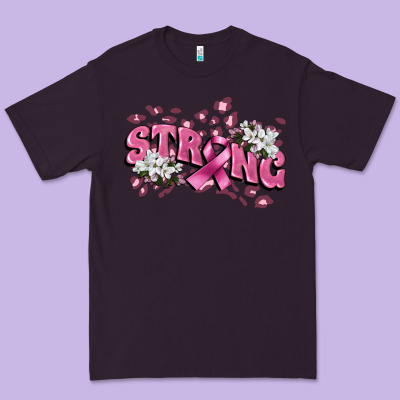Strong Cancer Awareness Premium Tee Designed By Fadigitalartstudio