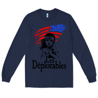 Navy les deplorables Long Sleeve Tee - baoMotion