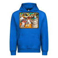 Cobalt autumn sheeps Urban Hoodie - Jasminsmagicworld