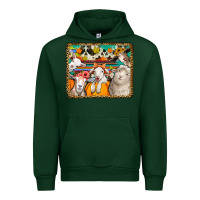 Forest Green autumn sheeps Urban Hoodie - Jasminsmagicworld