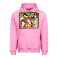 Fuchsia Pink autumn sheeps Urban Hoodie - Jasminsmagicworld