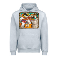 Heather Grey autumn sheeps Urban Hoodie - Jasminsmagicworld