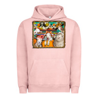 Pigment Salmon autumn sheeps Urban Hoodie - Jasminsmagicworld