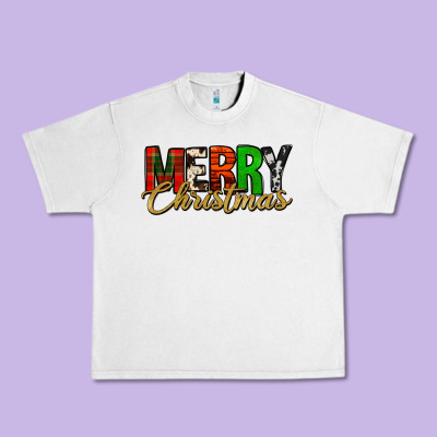 Merry Christmas Western Urban Heavy Tee Designed By Jasminsmagicworld