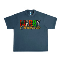 Midnight Navy merry christmas western Urban Heavy Tee - Jasminsmagicworld